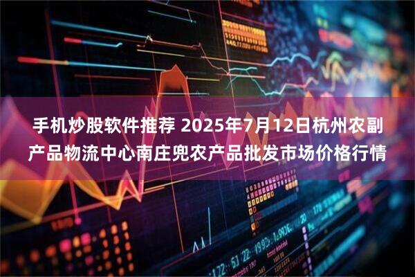 手机炒股软件推荐 2025年7月12日杭州农副产品物流中心南庄兜农产品批发市场价格行情